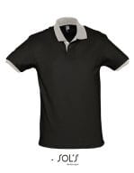 Polo Prince Black / Light Grey (Solid)