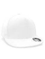 Pro-Stretch Flat Peak Cap White