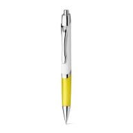 DIGIT FLAT. Kugelschreiber mit Clip aus Metall Gelb