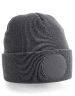 Circular Patch Beanie Graphite Grey