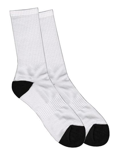 Vapor SubliSock "Crew" (6 Pair Pack) White / Black