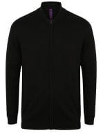 Unisex Zip Through Cardigan Black