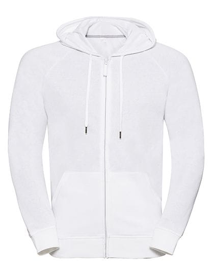 Men`s HD Zipped Hood Sweat White