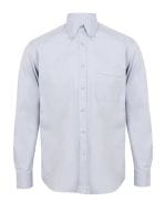 Men`s Long Sleeved Pinpoint Oxford Shirt Light Blue