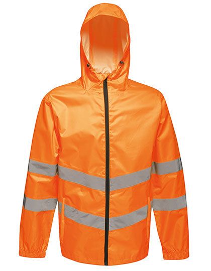 Hi-Vis Pro Packaway Jacket Orange