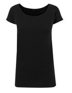 Ladies` Wideneck Tee Black