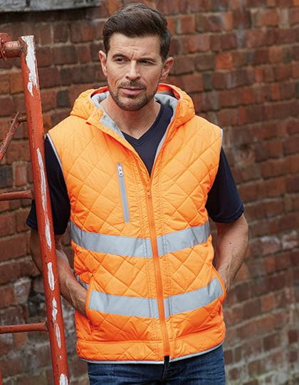 Hi Vis Kensington Hooded Gilet