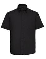 Men`s Short Sleeve Classic Twill Shirt Black