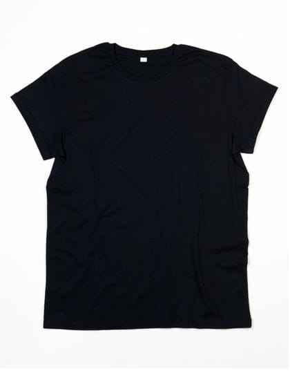 Men`s Roll Sleeve T Black