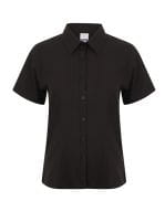 Ladies` Wicking Short Sleeve Shirt Black