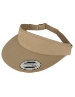 Flat Round Visor Cap Khaki