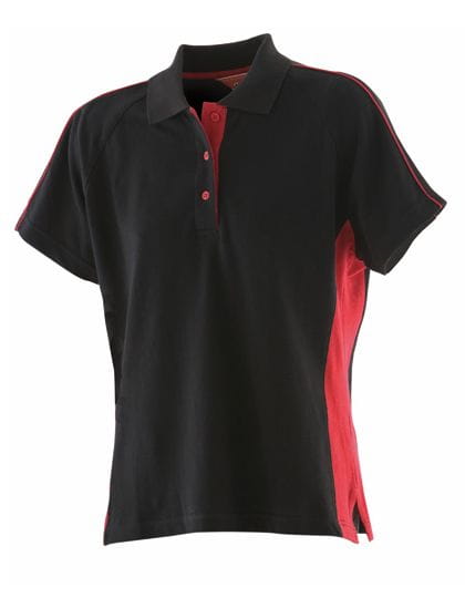 Ladies` Sports Polo Black / Red