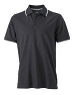 Men`s Coldblack® Polo Black / White / Grey