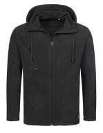 Hooded Fleece Jacket Black Opal