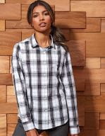 Ginmill Check Womens Long Sleeve Cotton Shirt