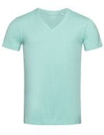 James Organic V-Neck Frosted Blue