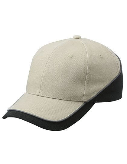 6 Panel Turbo Piping Cap Beige / Black / Dark Grey