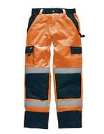 High Visibility Industry Trousers EN20471 Orange / Navy