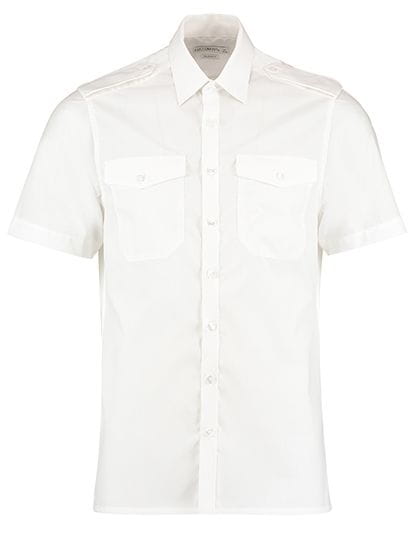 Men`s Tailored Fit Pilot Shirt Short Sleeve