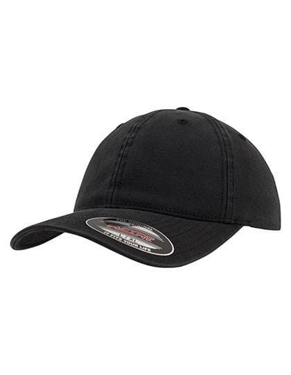 Garment Washed Cotton Dad Hat Black