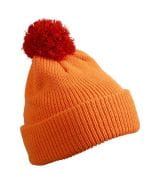 Pompon Hat with Brim