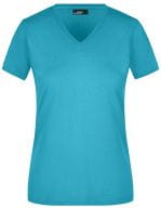 Ladies` Slim Fit V-T