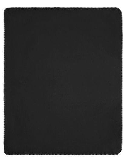 Fleece Blanket Black / Light Grey