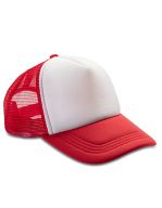 Detroit ½ Mesh Truckers Cap Red / White