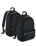 Metallic Zip Backpack
