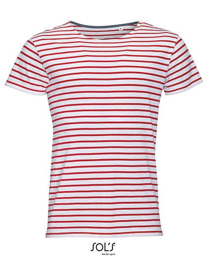 Men`s Round Neck Striped T-Shirt Miles