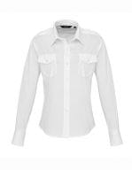 Ladies` Long Sleeve Pilot Shirt White