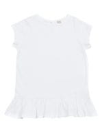 Girls Frill T Shirt White