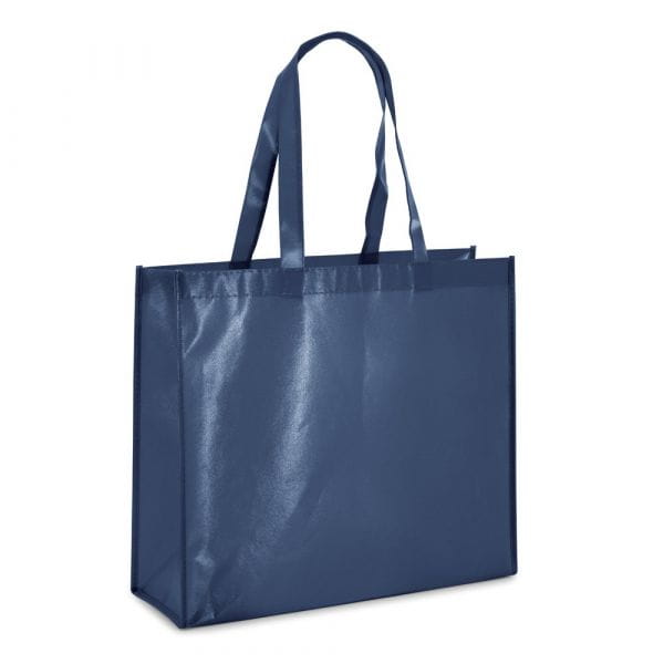 MILLENIA. Tragetasche aus laminiertem Non-Woven Blau