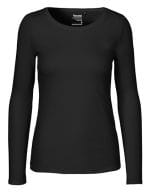 Ladies` Long Sleeve T-Shirt Black