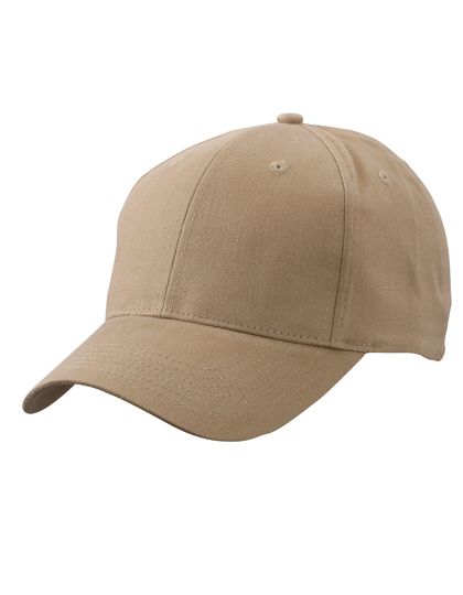 Brushed 6-Panel Cap Beige