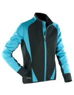 Ladies` Freedom Softshell Jacket Aqua / Black