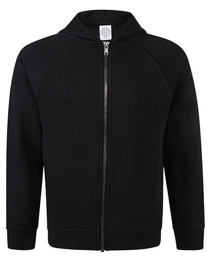 Kids` Zip-Through Hoody Black