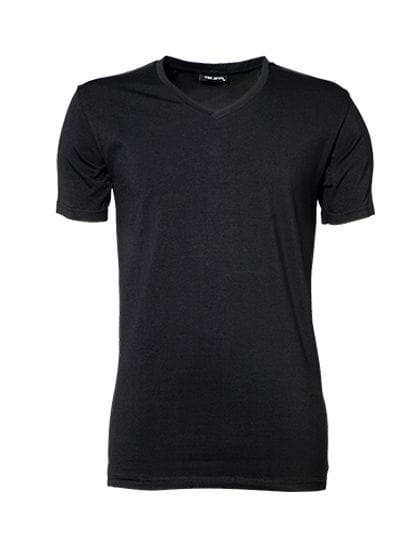 Stretch V-Neck Tee Black