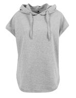 Ladies` Sleeveless Hoody Heather Grey