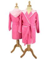 Boyzz&Girlzz® Hooded Bathrobe Pink / Light Pink