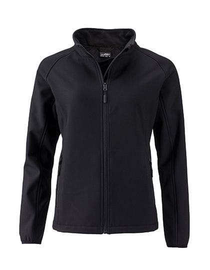 Ladies` Promo Softshell Jacket Black / Black