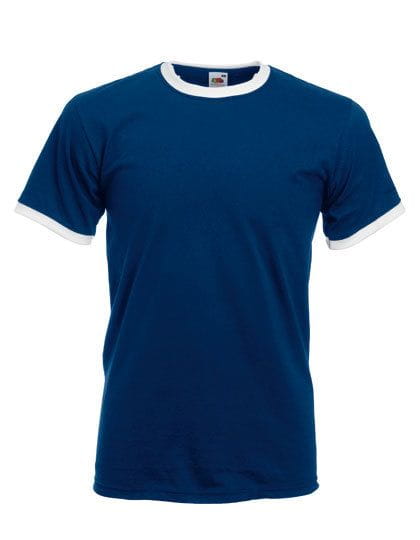 Ringer Tee Navy / White