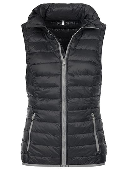 Padded Vest Women Black Opal