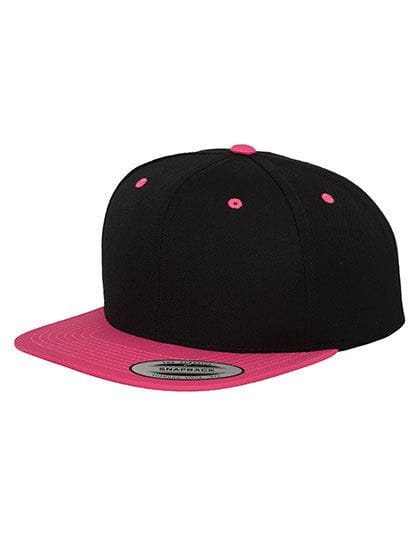 Classic Snapback 2-Tone Black / Neon Pink