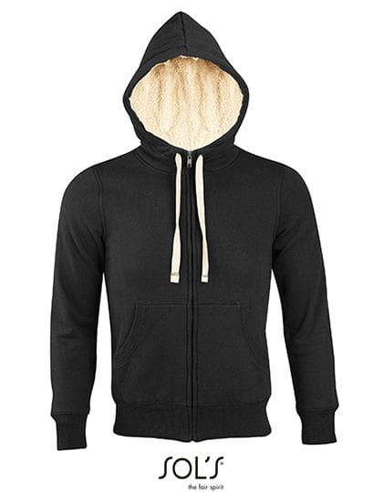 Unisex Zipped Jacket Sherpa Black