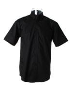 Men`s Classic Fit Corporate Oxford Shirt Short Sleeve Black