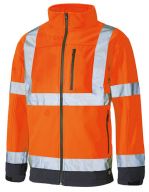 High Visible Softshell Jacket Orange / Navy