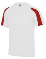 Contrast Cool T Arctic White / Fire Red