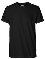Men`s Roll Up Sleeve T-Shirt Black