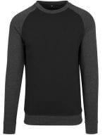 Raglan Crewneck Black / Charcoal (Heather)